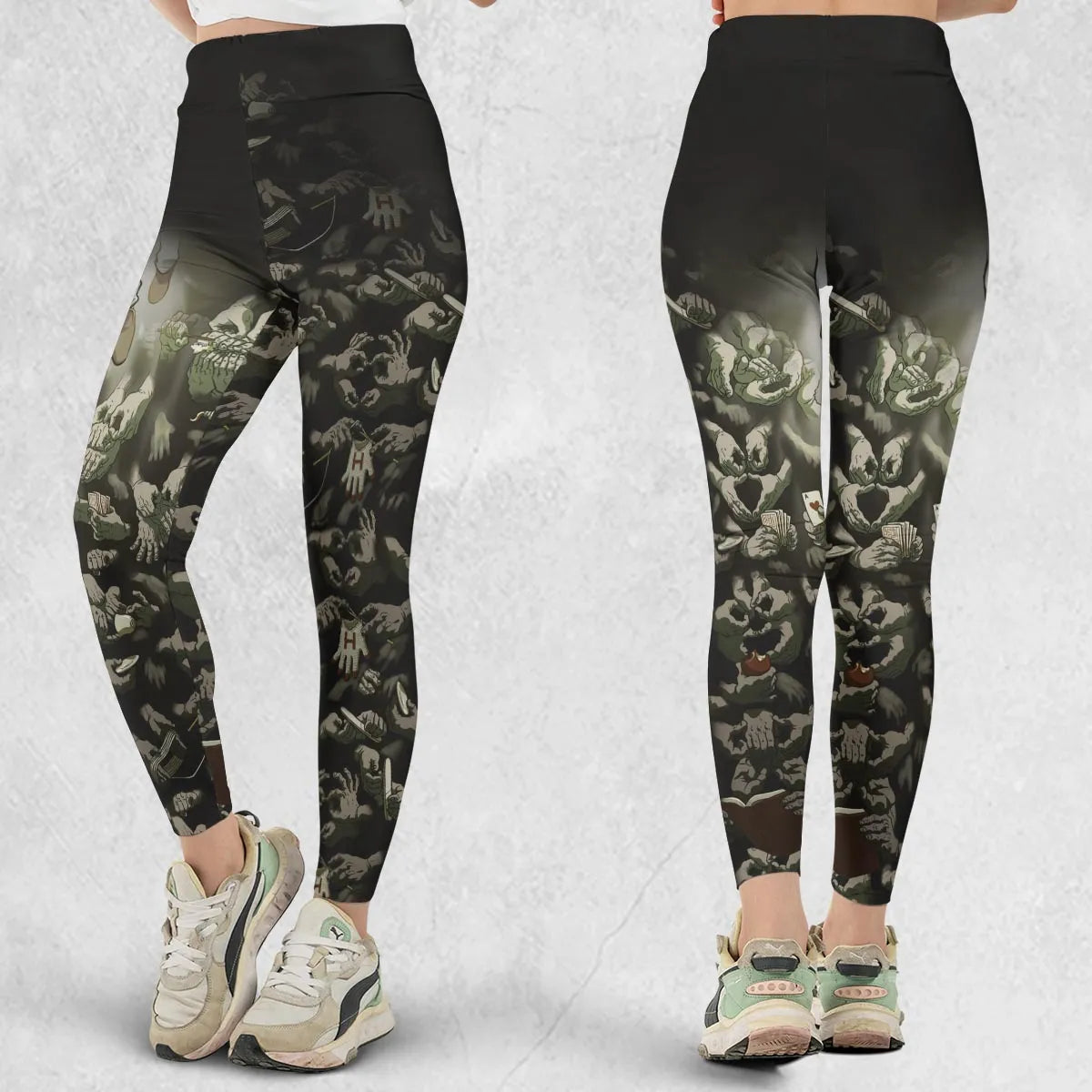 Funny Helping Hands Labyrinth Legging