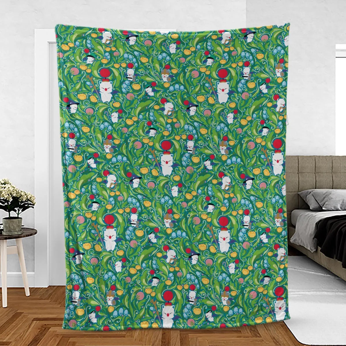 Moogle Final Fantasy Fleece Blanket