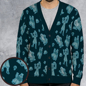 Hitchhiking Ghosts Haunted Mansion Cardigan