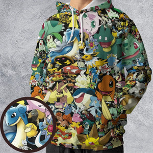 Gotta Catch 'em all Pokemon All-over Print Hoodie