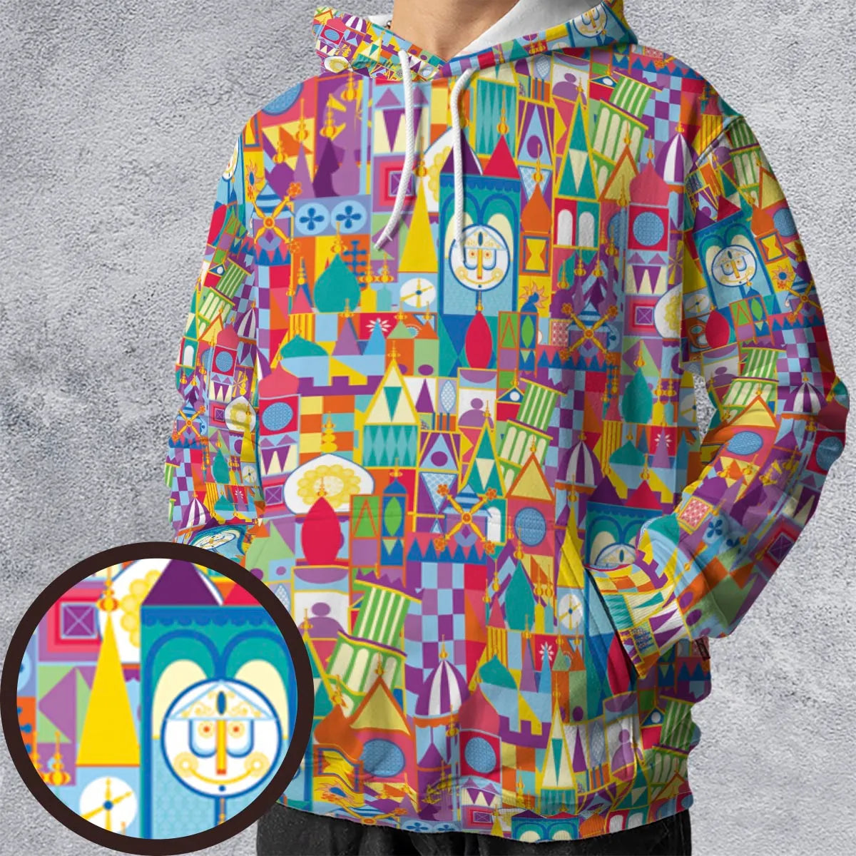 It's a Small World All-over Print Hoodie