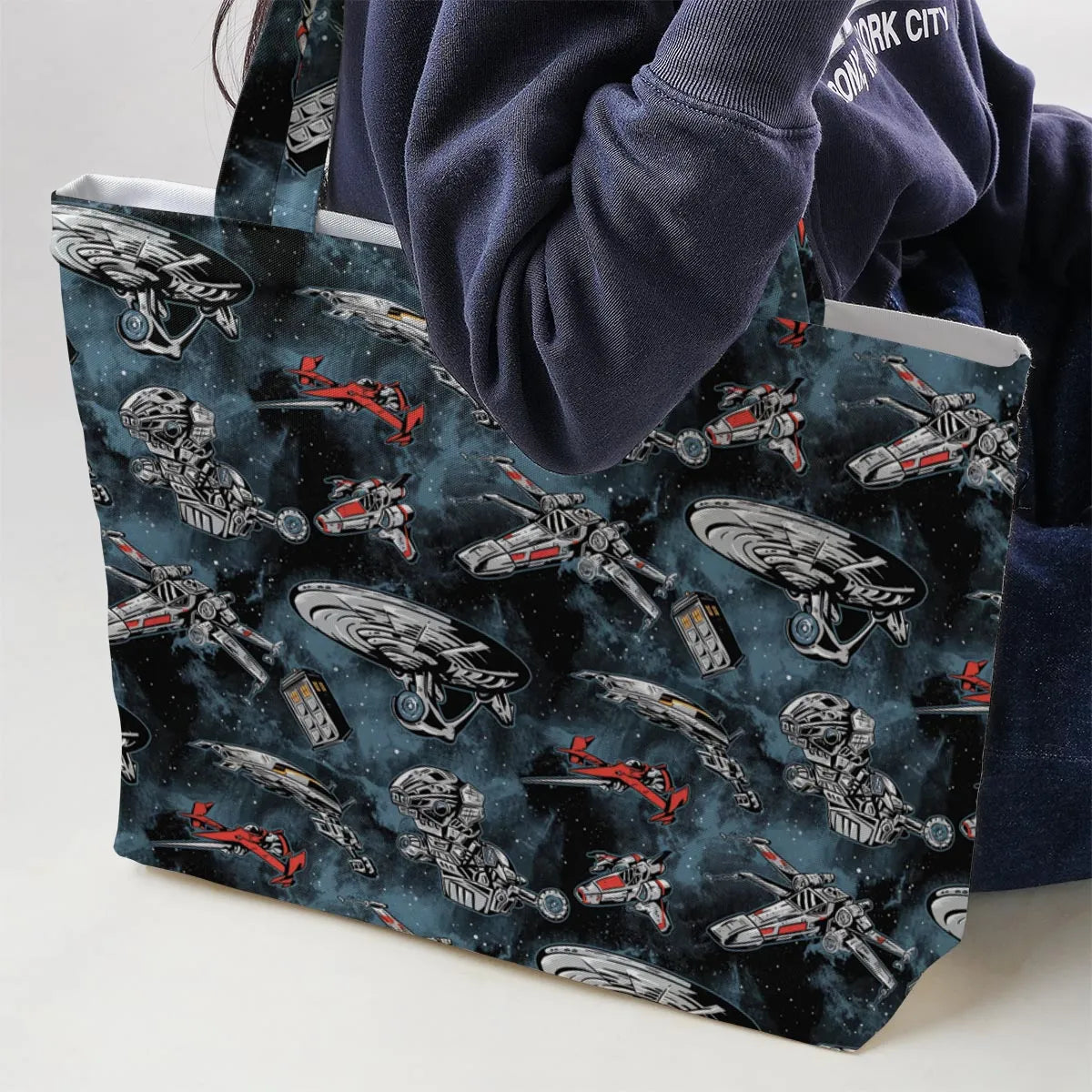 Ultimate Space Fleet Large Tote Bag