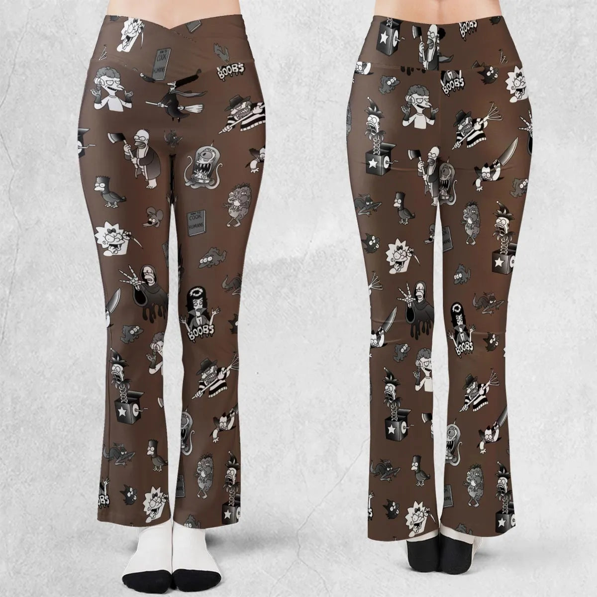 Treehouse of Horror The Simpsons Flare Leggings