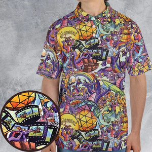 The Cute Dragon Figment AOP Men/Women Polo Shirt