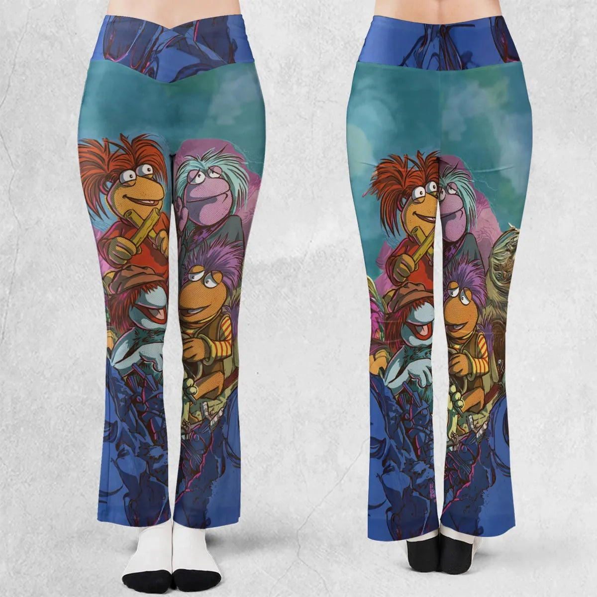 Fraggle Rock Larsen The Muppets Flare Leggings