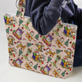 Garfield And Odie Christmas Sleigh Large Tote Bag
