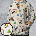 Water Earth Fire Air Bender Futurama All-over Print Hoodie
