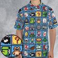 Mario Pixel Super Mario Pattern AOP Men/Women Polo Shirt