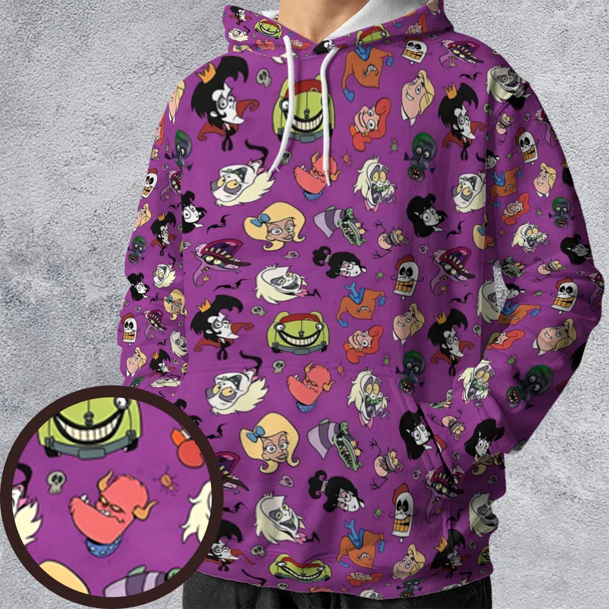 Beetlejuice Cartoon Vintage All-over Print Hoodie