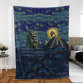 Howl’s Moving Castle Starry Night Fleece Blanket