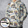 Vacation Fear and Loathing In Las Vegas Pattern All-over Print Hoodie