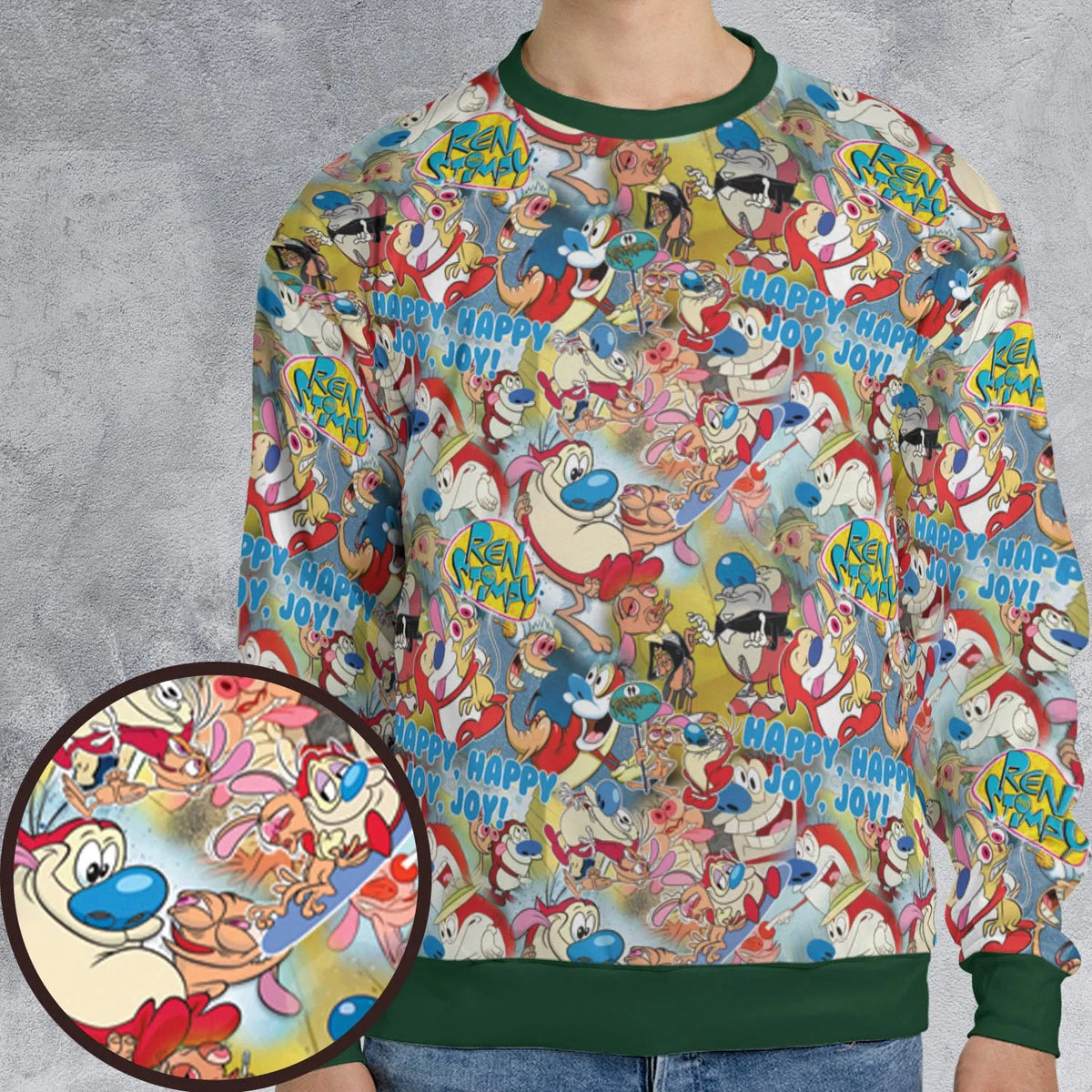The Ren and Stimpy Show All-over Print Sweatshirt