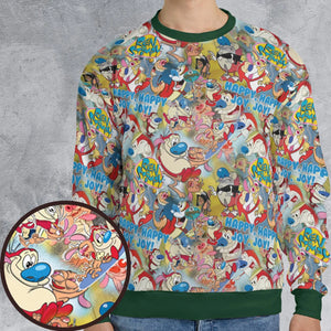 The Ren and Stimpy Show All-over Print Sweatshirt