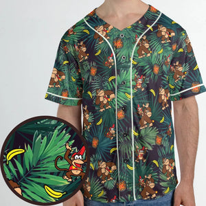 Donkey Kong Nintendo Video Games Unisex Baseball Jersey