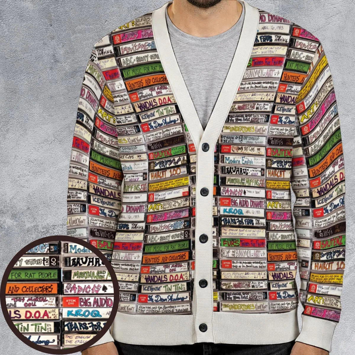 80s Mixtapes Cardigan