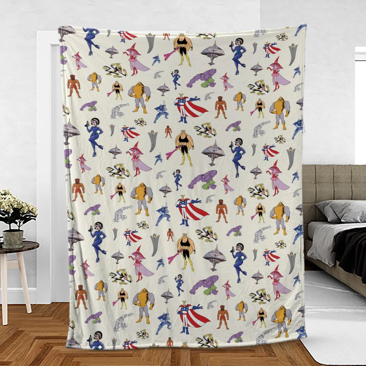 The Justice Friends Characters Fleece Blanket
