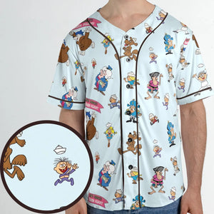Cereal Cap'n Crunch Characters Unisex Baseball Jersey