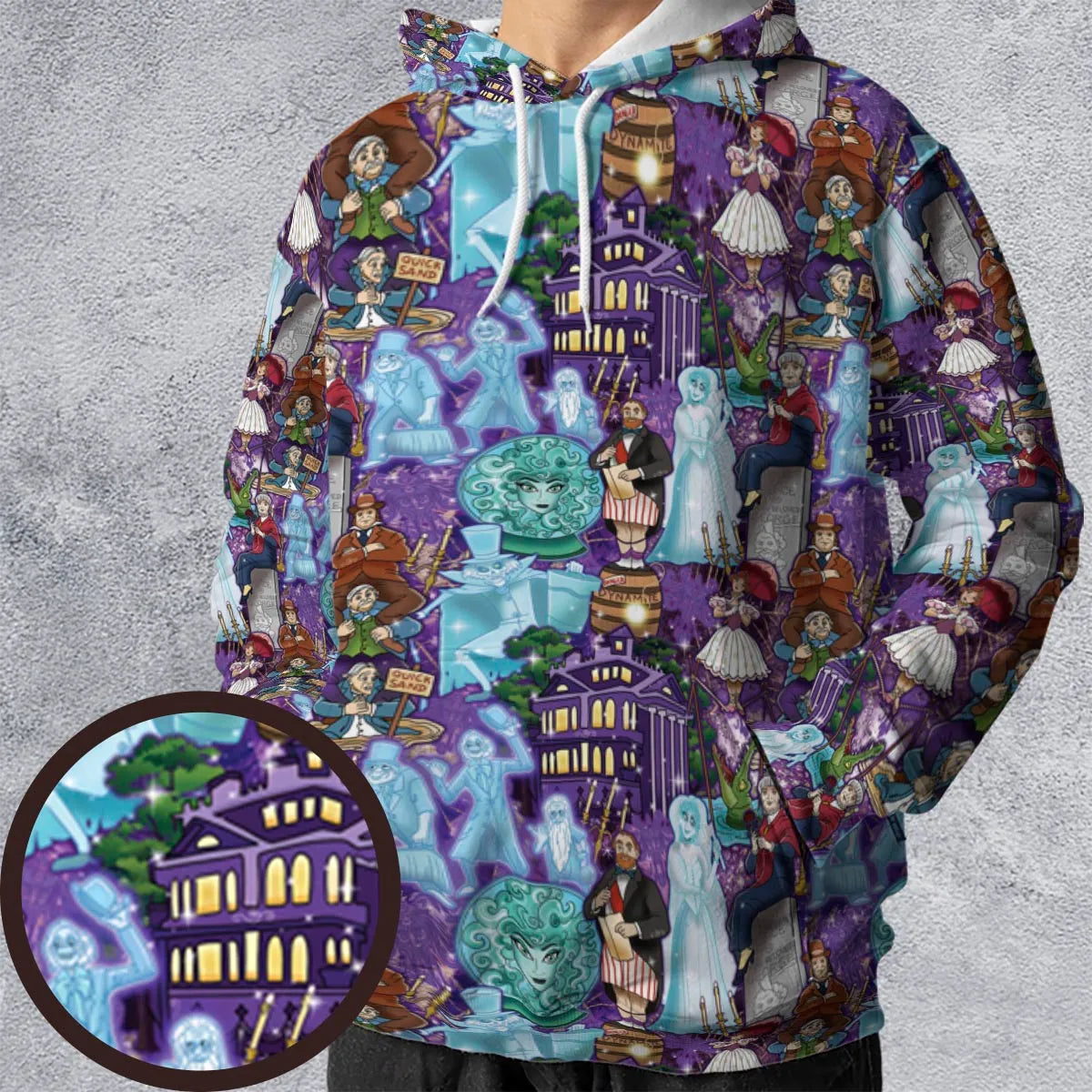 Foolish Mortal Supply Haunted Mansion All-over Print Hoodie