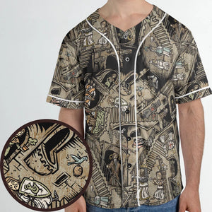 Monty Escher’s Relativity Unisex Baseball Jersey