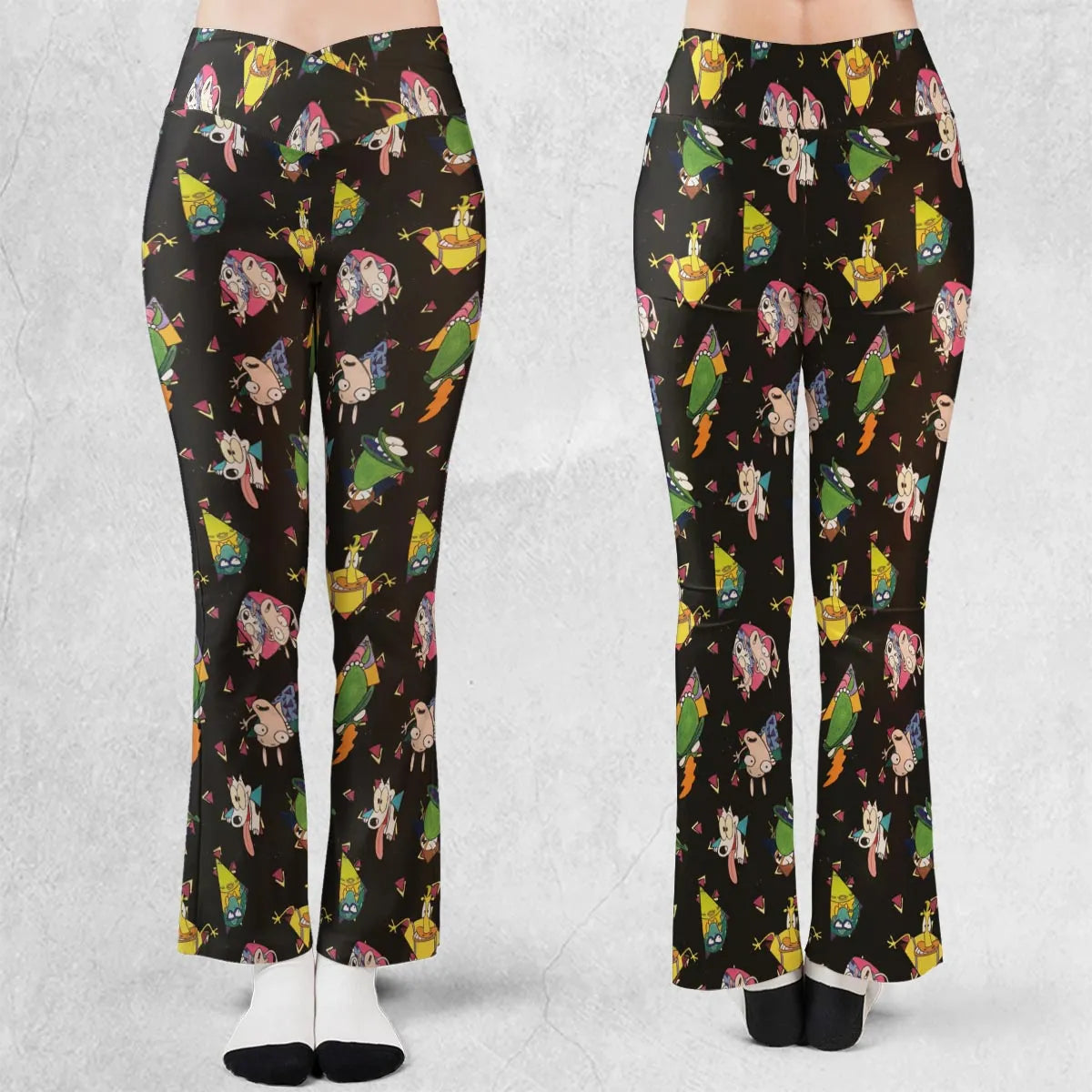 Rocko's Modern Life Pattern Flare Leggings