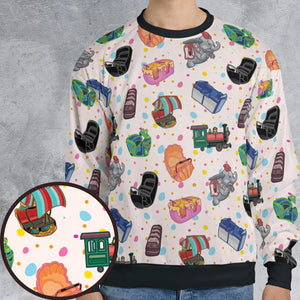 Sit In These All-over Print Sweatshirt