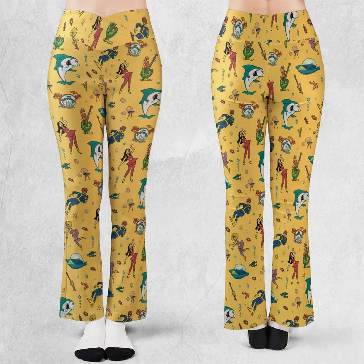 Undersea Style Jabberjaw Flare Leggings