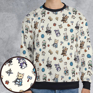 Dungeons and Dogs DnD All-over Print Sweatshirt