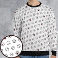 Super Mario Boo Pattern All-over Print Sweatshirt