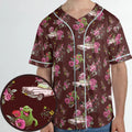 Slimer Ecto-1 Proton Pack Floral Ghostbusters Unisex Baseball Jersey