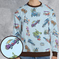 W is for Wacky Races All-over Print Sweatshirt