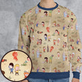 Pyramid America Star Trek Characters All-over Print Sweatshirt