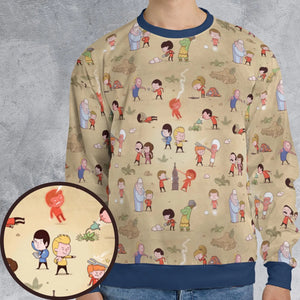 Pyramid America Star Trek Characters All-over Print Sweatshirt