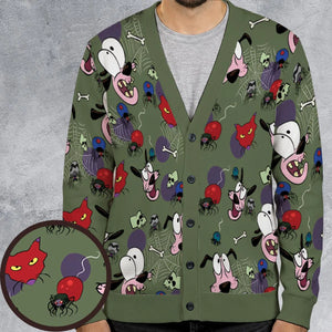 Toon Terror Courage The Cowardly Dog Cardigan