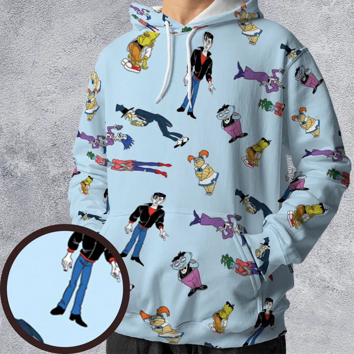 Animated Undead Gravedale High All-over Print Hoodie