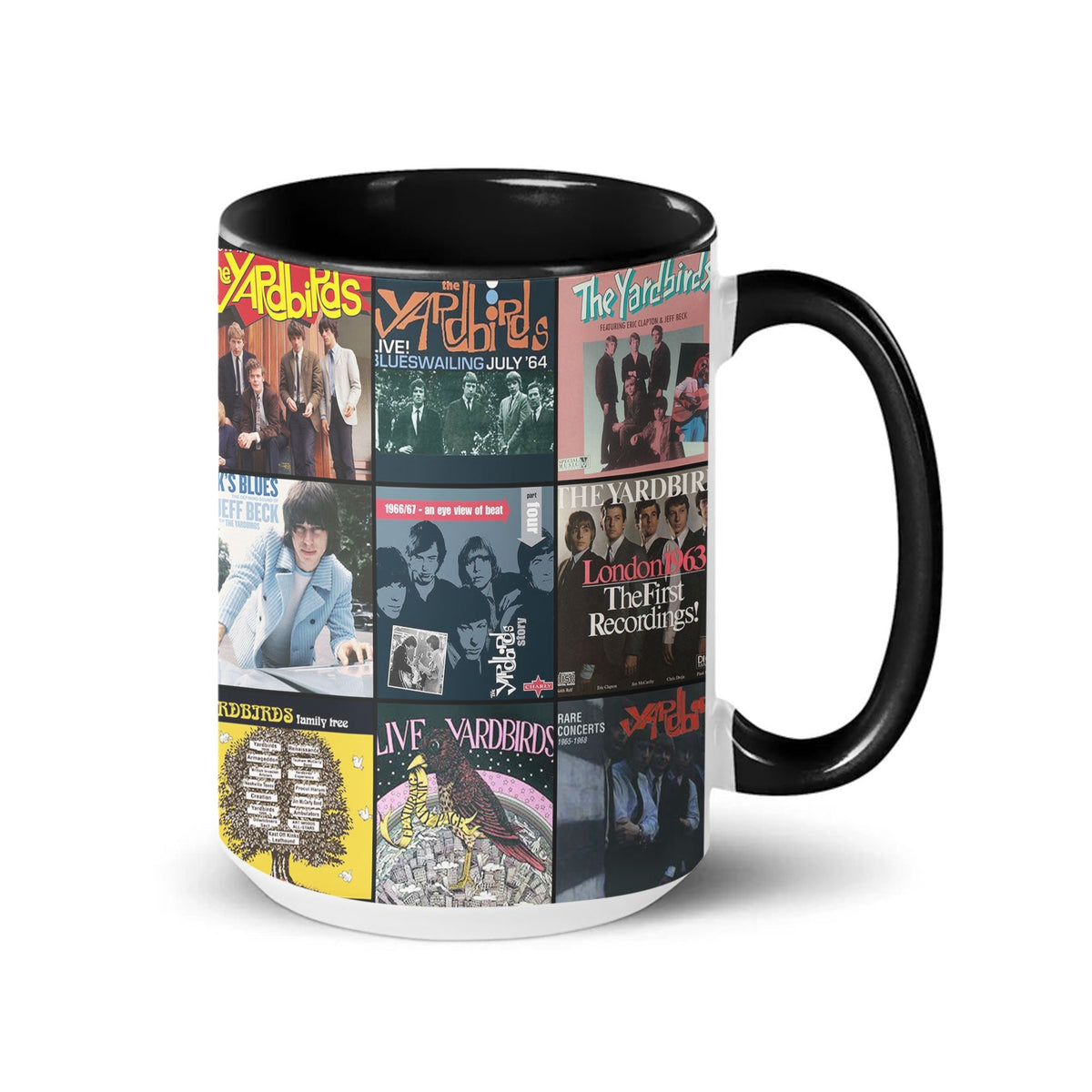 The Yardbirds Accent Mug Classic Album Cover Collage Tribute