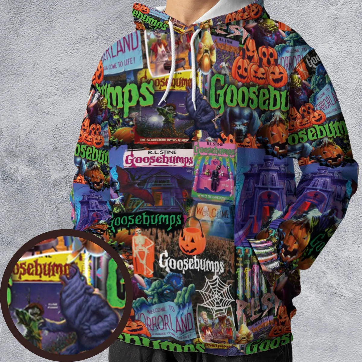 Goosebumps Pattern All-over Print Hoodie