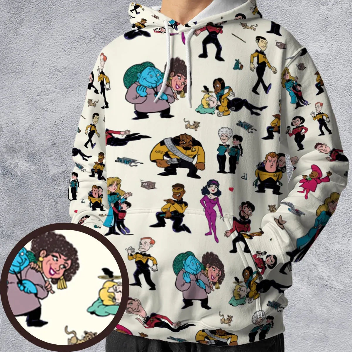 Star Trek TNG Tribute All-over Print Hoodie