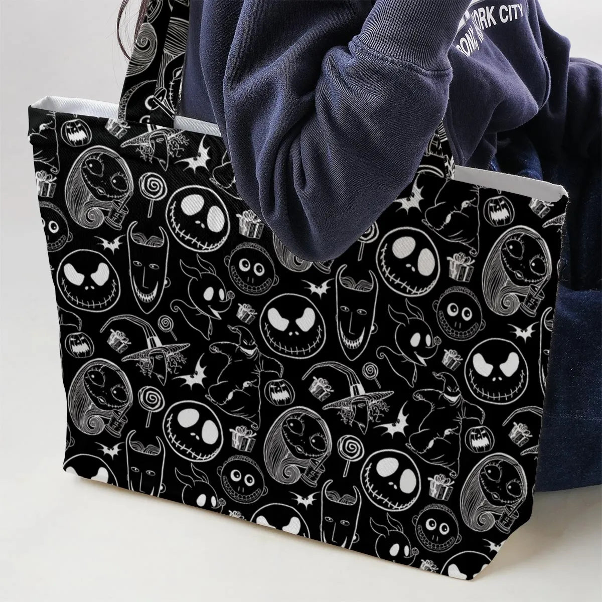 Pumpkin King The Nightmare Before Christmas T Large Tote Bag