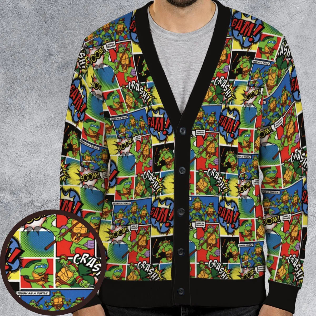 Teenage Mutant Ninja Turtles Comic Cardigan