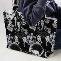 Horror Ladies Slay Collage Classic Horror Movies Large Tote Bag