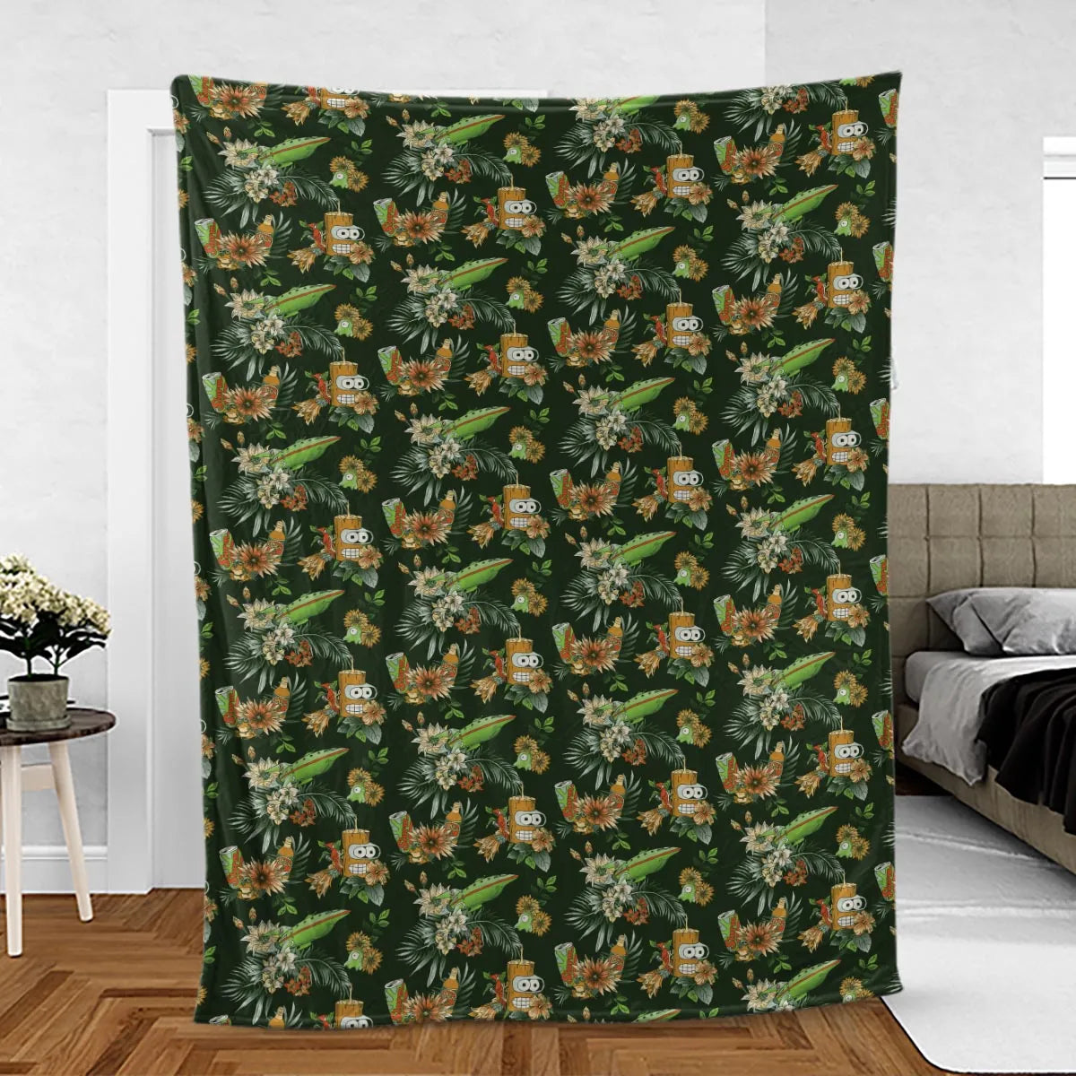 The Year 3000 Bender Futurama Fleece Blanket