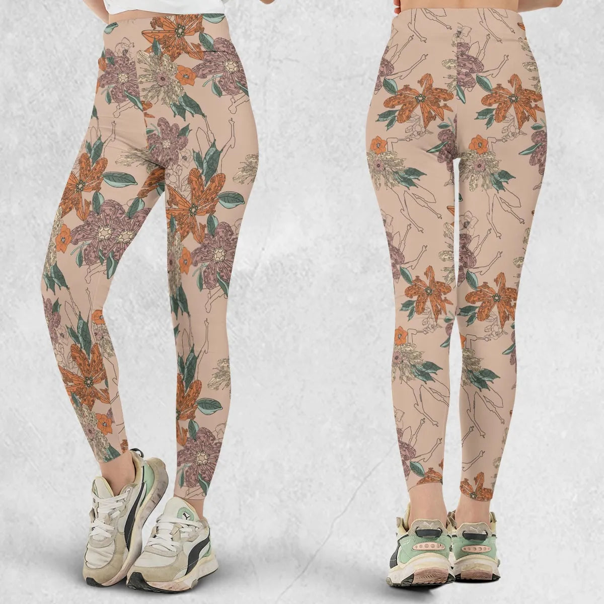 Star Wars Ships Floral Pattern Legging