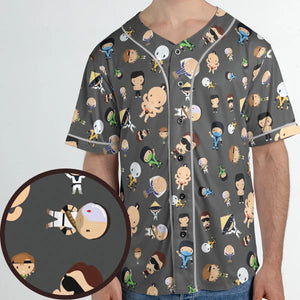 Finish Him Mortal Kombat Unisex Baseball Jersey