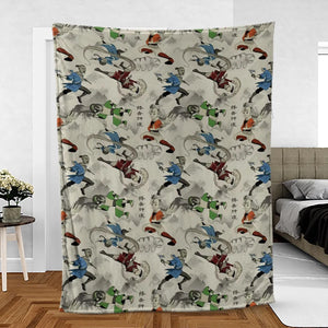 Aang Katara Toph Beifong Sokka Avatar The Last Airbender Fleece Blanket