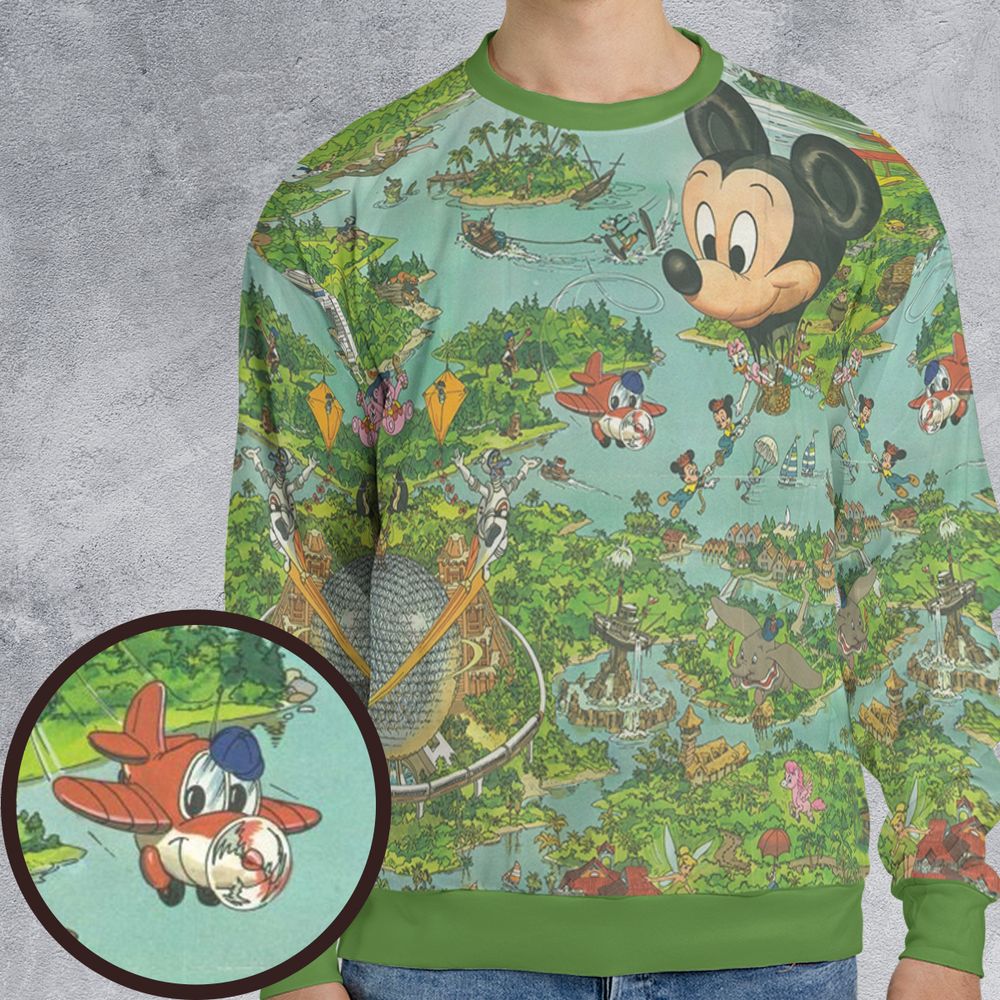 All-over Print Sweatshirt -  - 1