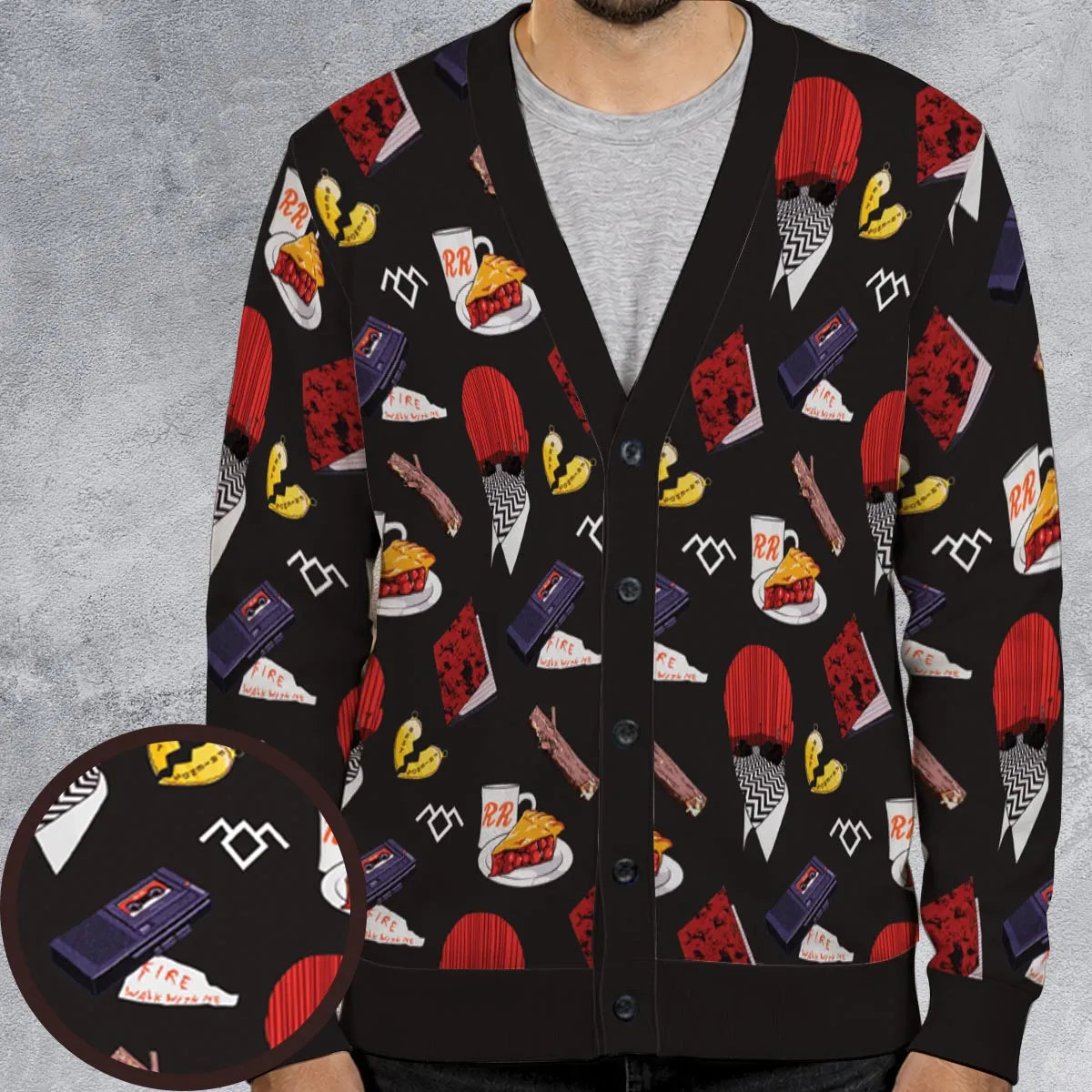 Twin Peaks Pattern Cardigan
