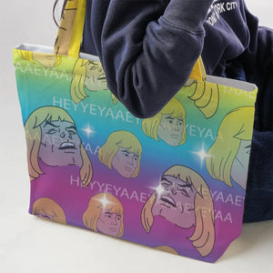 HEYYEYAA He-Man MOTU Large Tote Bag