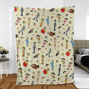 El Chavo Cartoon Characters Fleece Blanket
