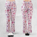 Team Pink Pokemon Pattern Flare Leggings