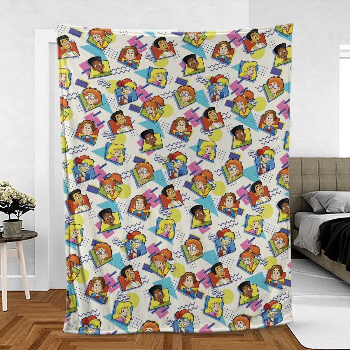 90s Pattern and Kids Club Fleece Blanket